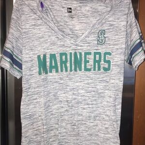 New Era Heather Gray and Teal Mariners Women's Jersey⚾️⚾️